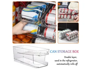 2 Tiers Soda Cans Storage Box 8010