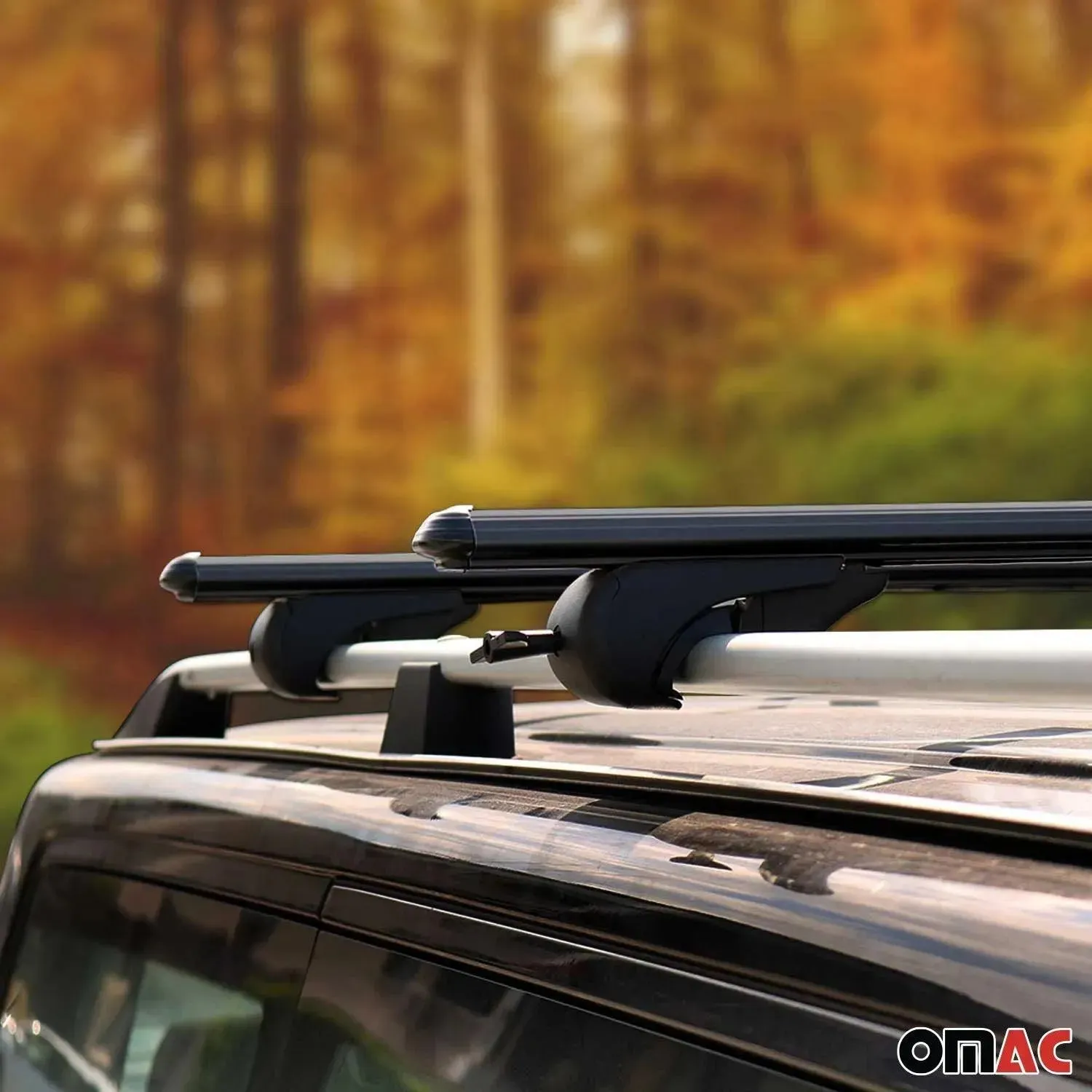 2001-2010 Chrysler Town & Country Roof Rack Cross Bars Black