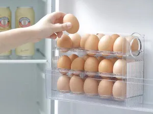 3 Tiers Egg holder for fridge 30 eggs