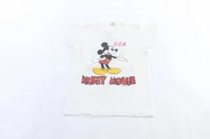 80's Mickey Mouse USA Graphic T-Shirt