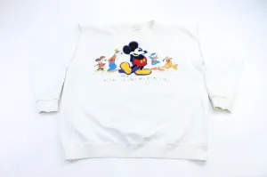 90's Mickey Classics Embroidered Sweatshirt