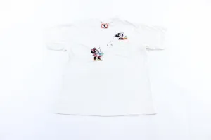 90's Mickey Inc. Embroidered Flower Petals T-Shirt