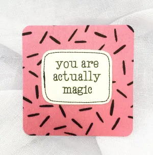 affirmation card . actually magic .