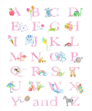 Alphabet Art Print