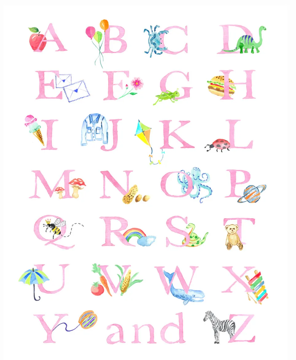 Alphabet Art Print