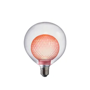 Aylo Pink Decorative Double Globe 3w E27 LED Light Bulb