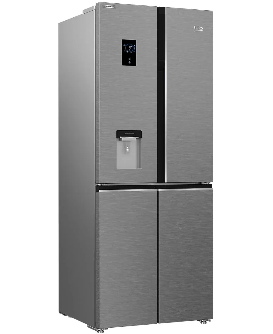 Beko Freestanding American Style Fridge Freezer with HarvestFresh | GNE480EC3DVX