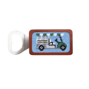 Beverage Cart Needlepoint Bottle Opener