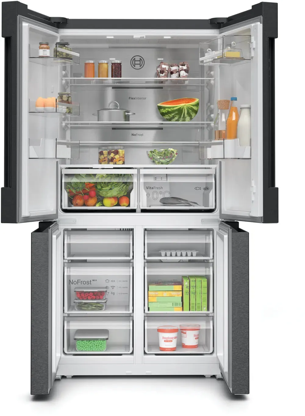 BOSCH Series 6 Smart French Door Fridge Freezer Inox | KFN96AXEA