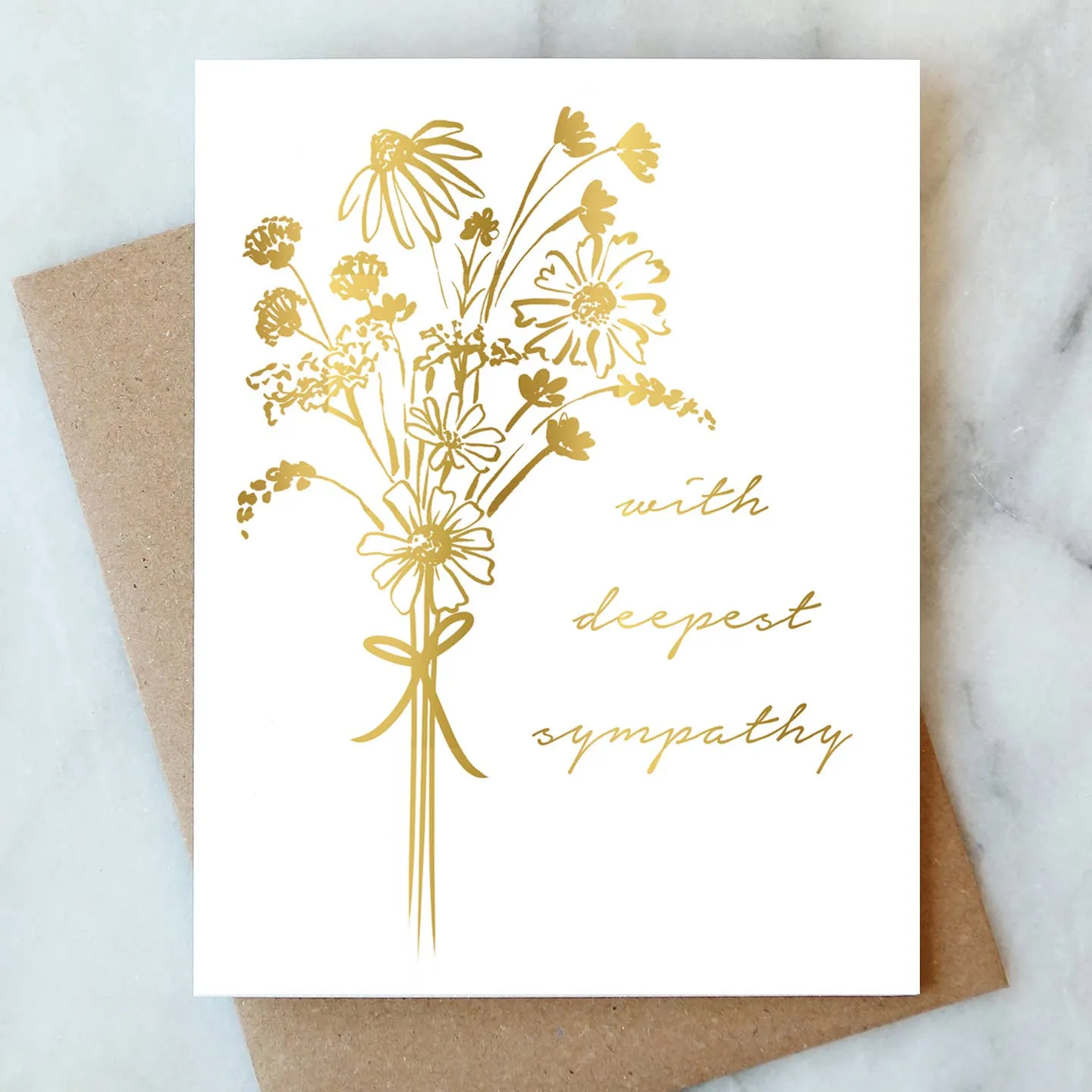 Bouquet Sympathy Greeting Card | Sympathy & Condolence