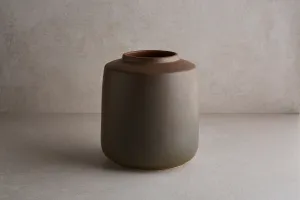 Brown Round Vase