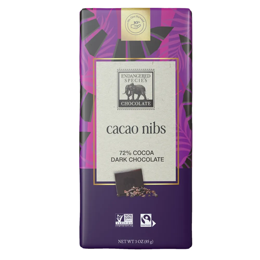 Cacao Nibs   72% Dark Chocolate