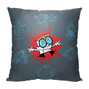 Cartoon Network Dexter's Laboratory Robo Creations Throw Pillow 18x18 Inches