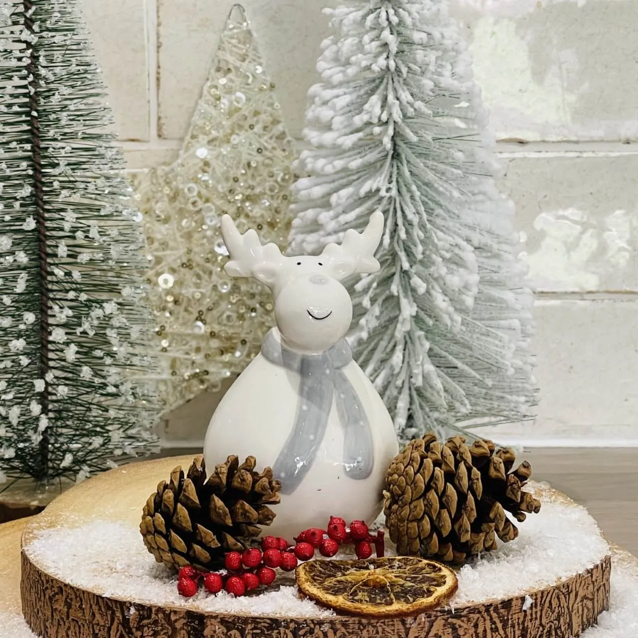 Ceramic Plump Reindeer | 11cm