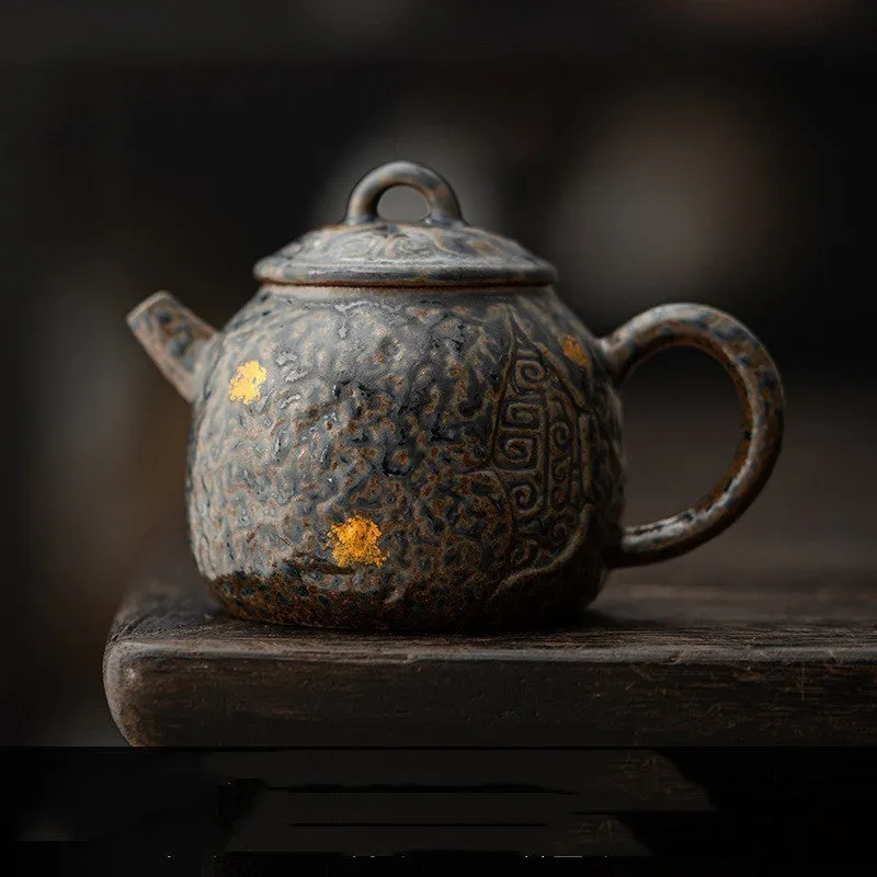 Ceramic Teapot Old Rock Clay Kung Fu Tea Handmade Teapot