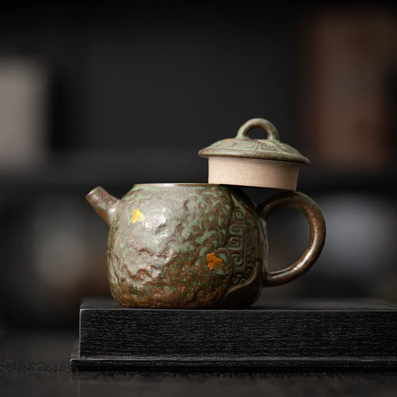 Ceramic Teapot Old Rock Clay Kung Fu Tea Handmade Teapot