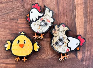 Chicken Magnet Set