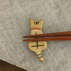 Chopstick Rest - Cat (Brown)