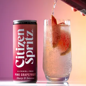 Citizen Spritz Pink Grapefruit Non Alcoholic Spritz | ABV 0% (4 x 25cl)