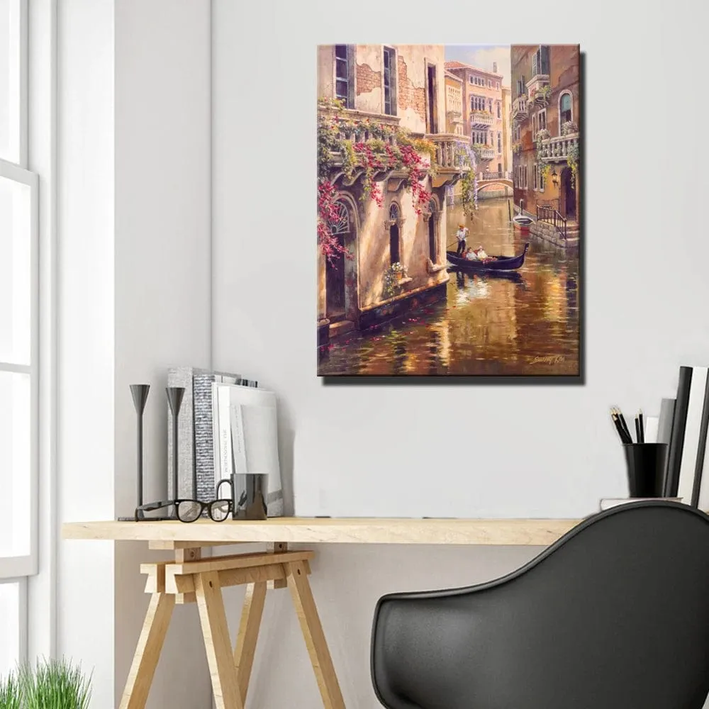 Classical Venice City Landscape Canvas Paintings Artwork Prints