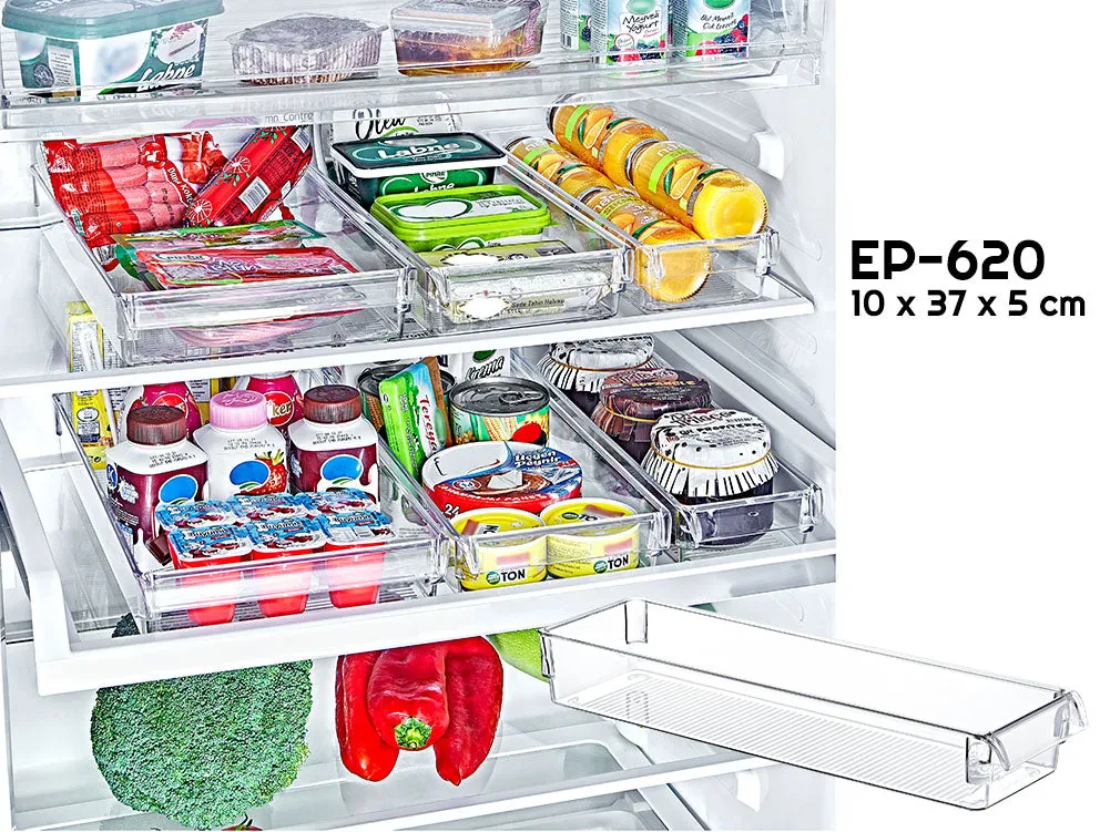 Clear Fridge Organizer 37 x 10 x 5 cm