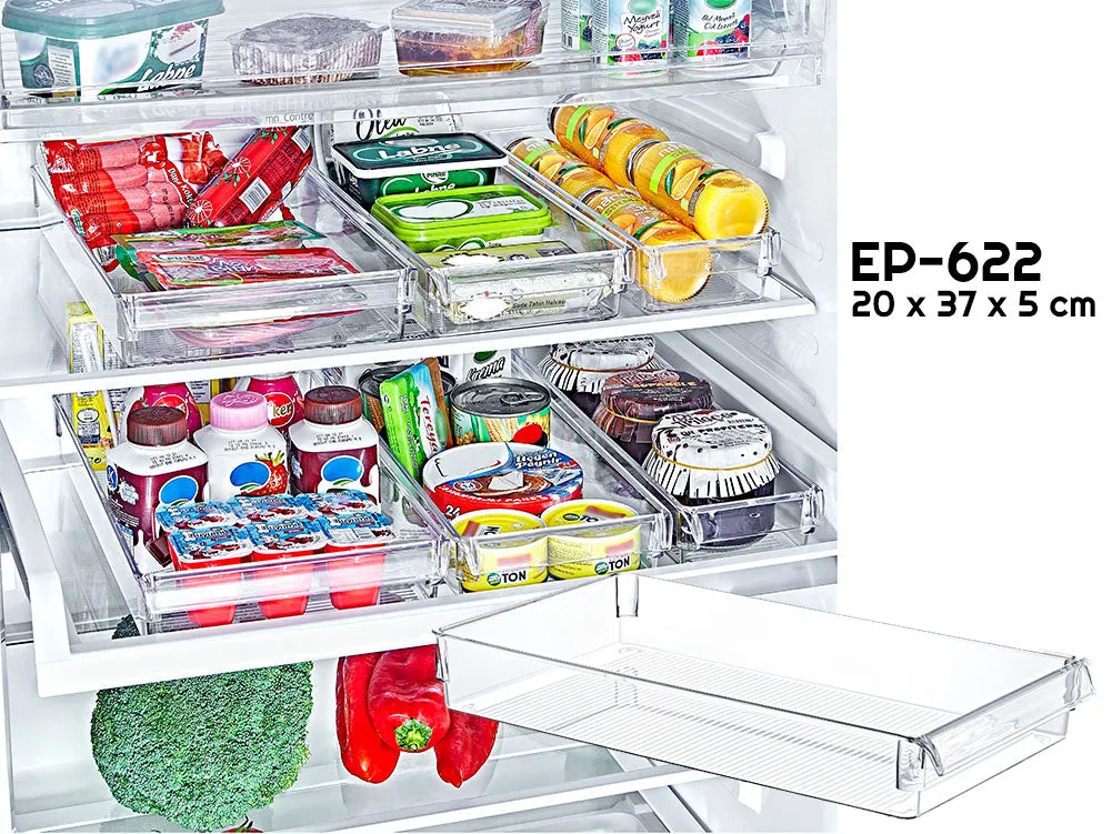 Clear Fridge Organizer 37 x 20 x 5 cm