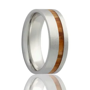 Cobalt Band with Koa Wood Inlay