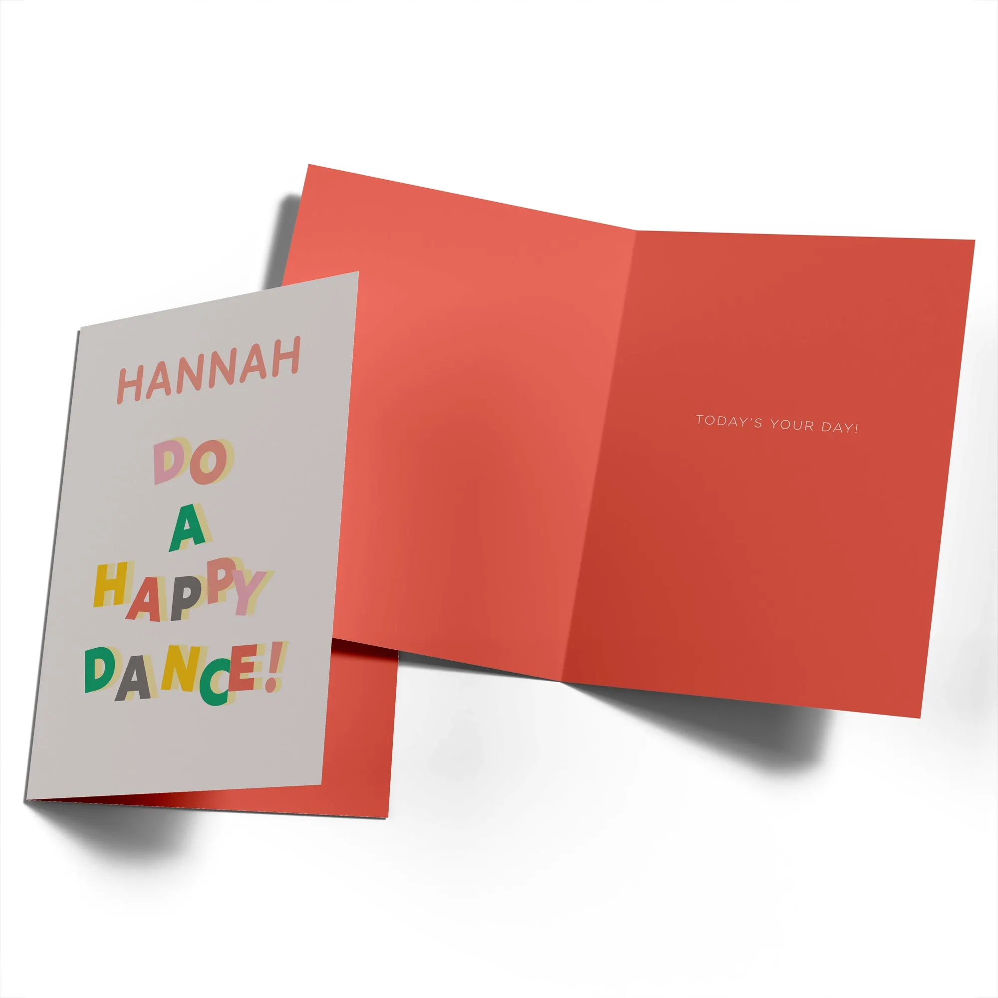 Custom Fridge Magnet Text Happy Dance Birthday