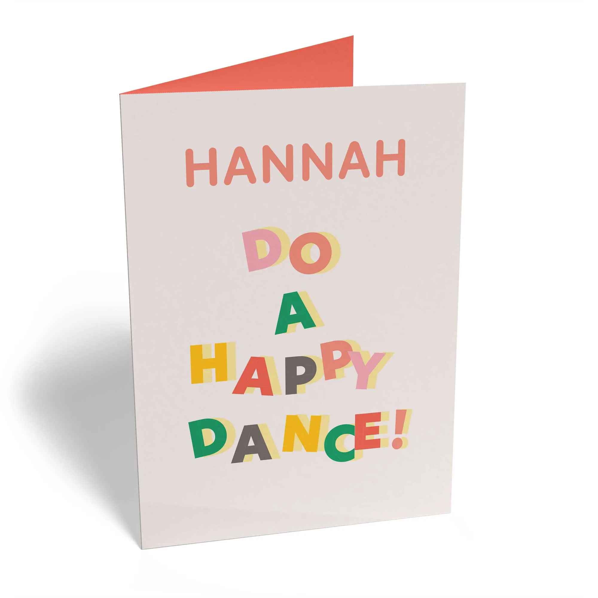 Custom Fridge Magnet Text Happy Dance Birthday