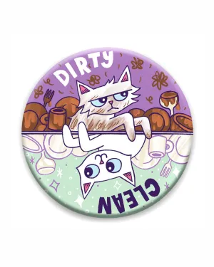 Dirty / Clean Cat Dishwasher Magnet