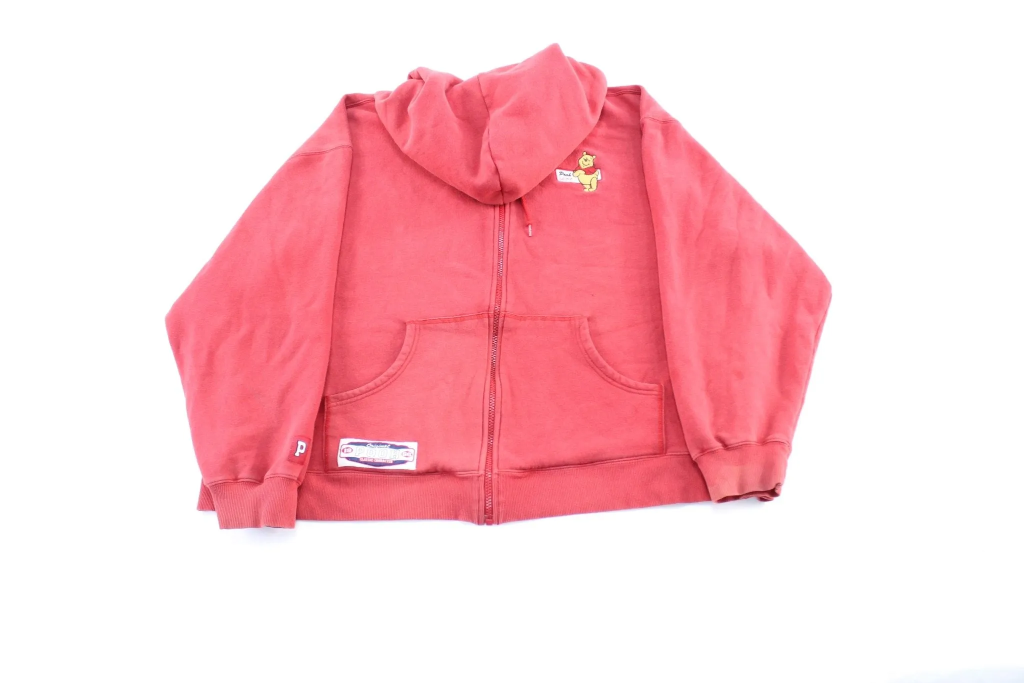 Disney Store Embroidered Winnie the Pooh Zip Up Hoodie