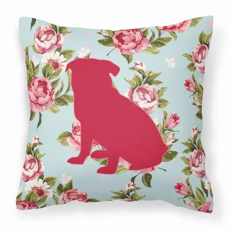 Dog Breed Shabby Chic Fabric Decorative Pillow