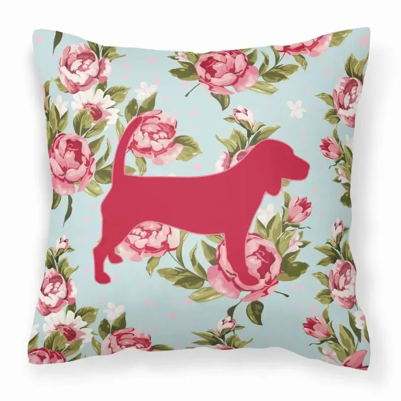 Dog Breed Shabby Chic Fabric Decorative Pillow