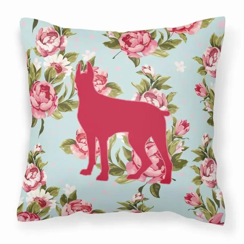 Dog Breed Shabby Chic Fabric Decorative Pillow