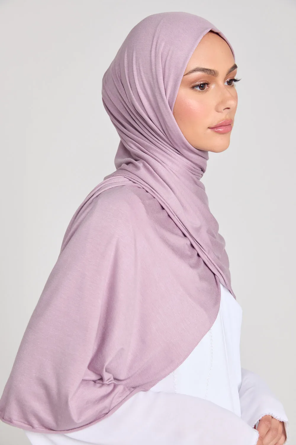 Dreamy Mauve Jersey Hijab