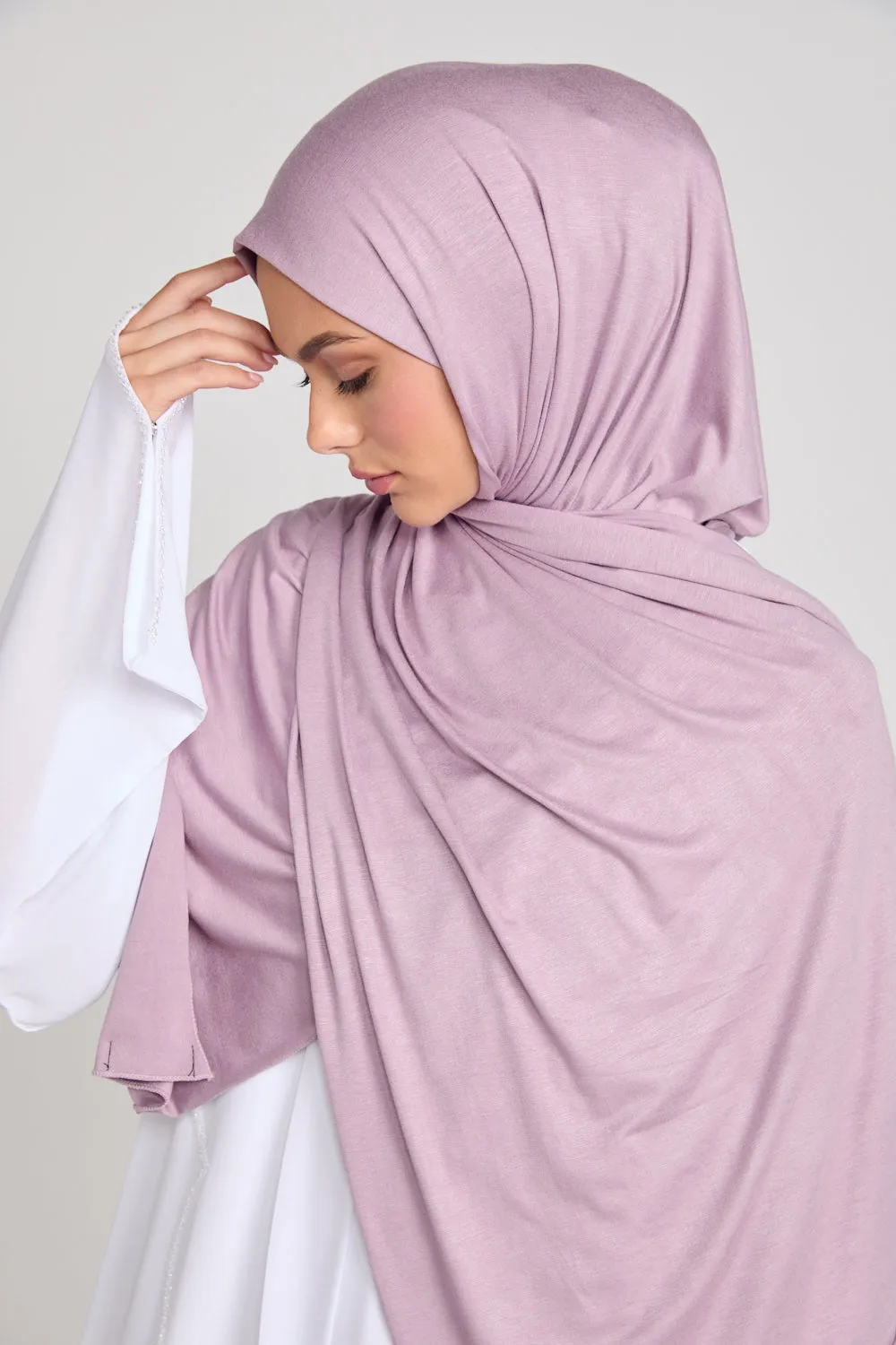 Dreamy Mauve Jersey Hijab