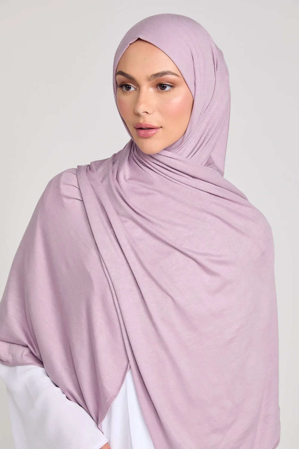 Dreamy Mauve Jersey Hijab