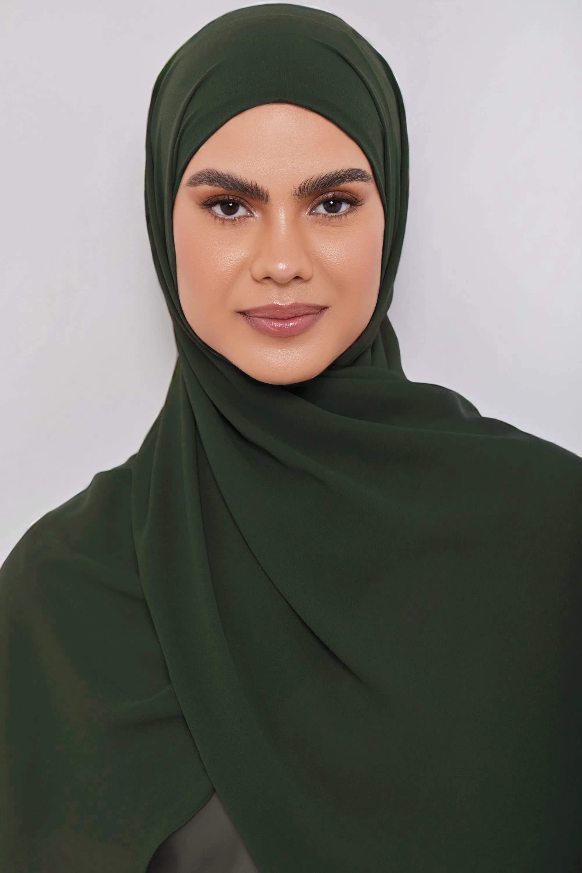 Essential Chiffon Hijab - Forest Green