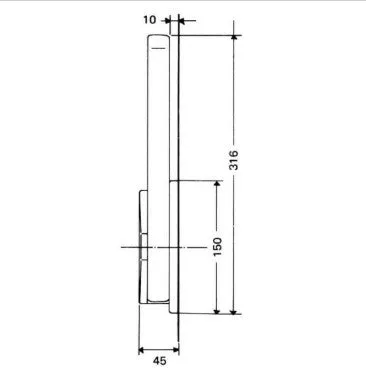 Fermod 1221 Locking Cold Room Handle Kit