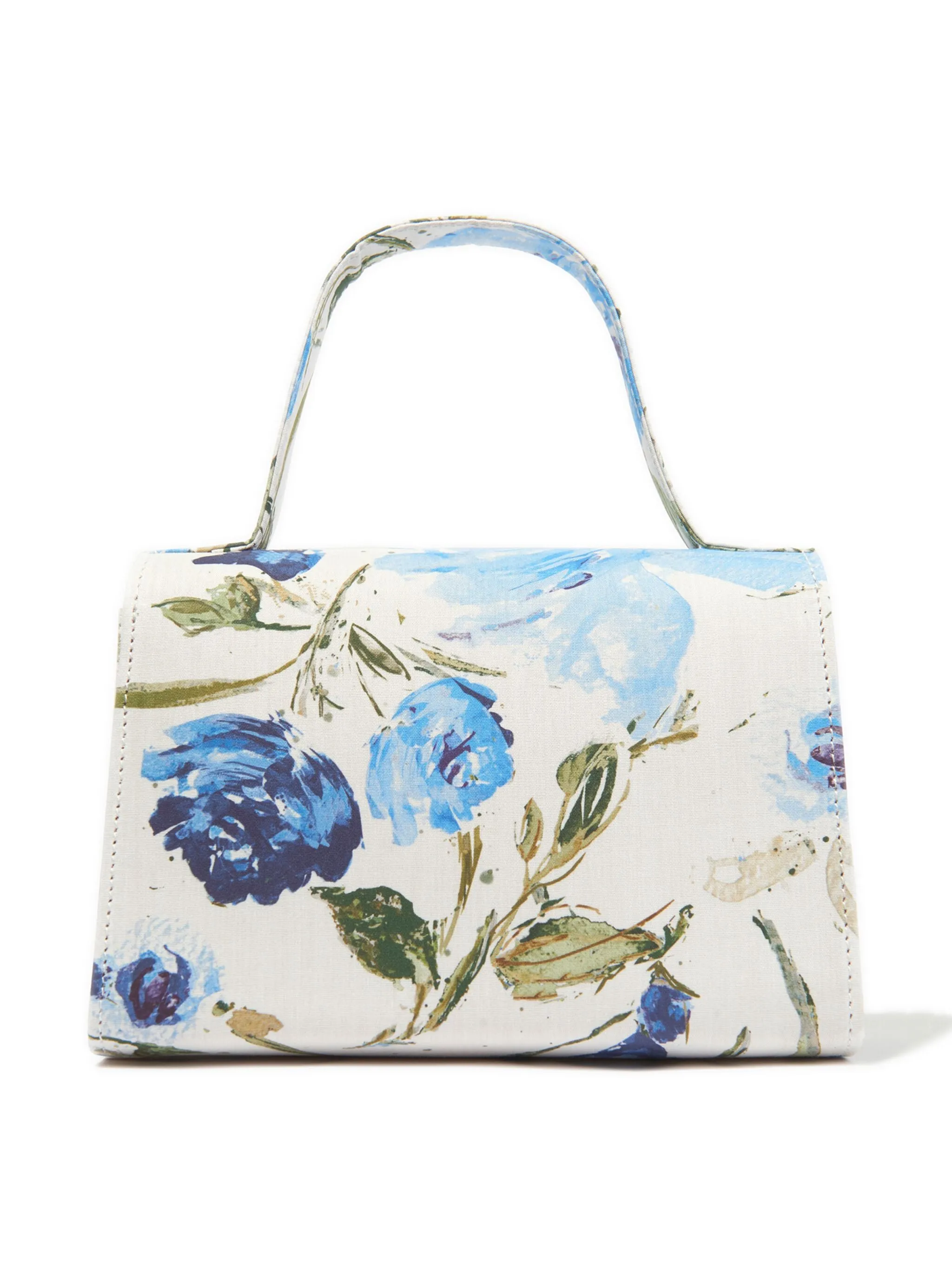 Floral Top Handle Bag