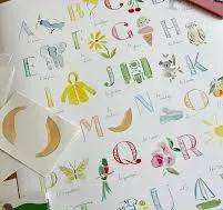 French Alphabet Print