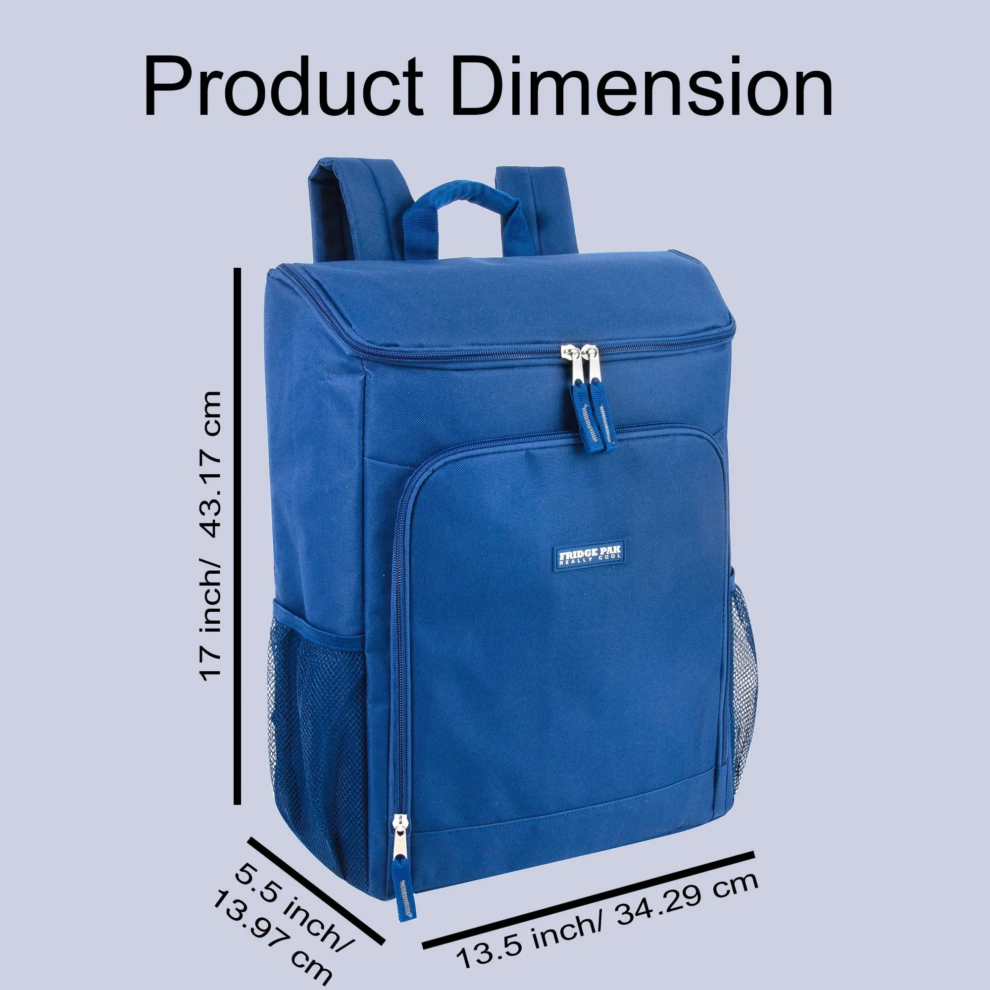 Fridge Pak 17 Inch Cooler Backpack - 2 Assorted Colors