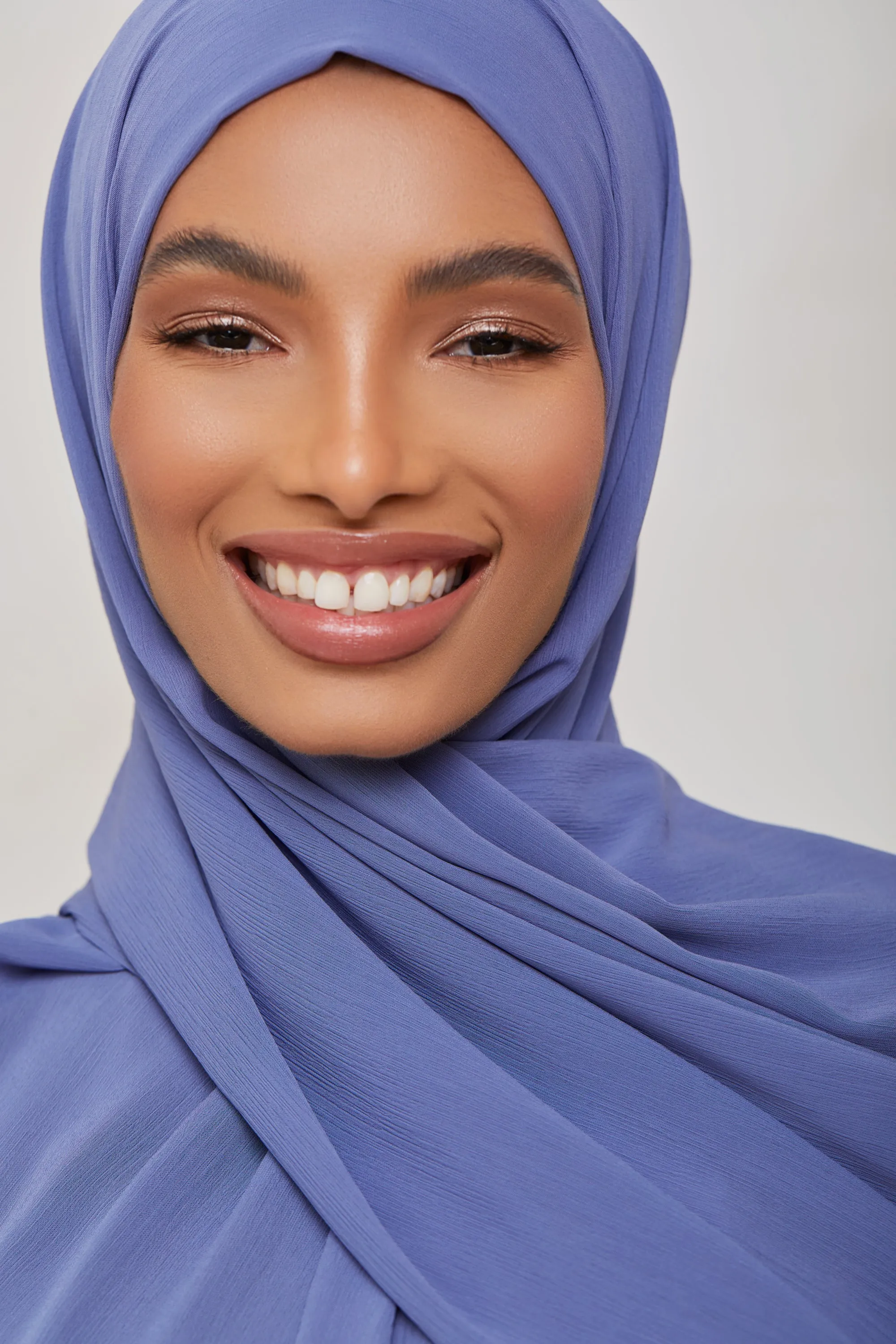 Georgette Crepe Hijab - Blue Lagoon