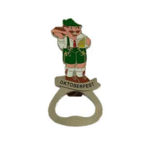 German Man Metal Bottle Opener Fridge Magnet