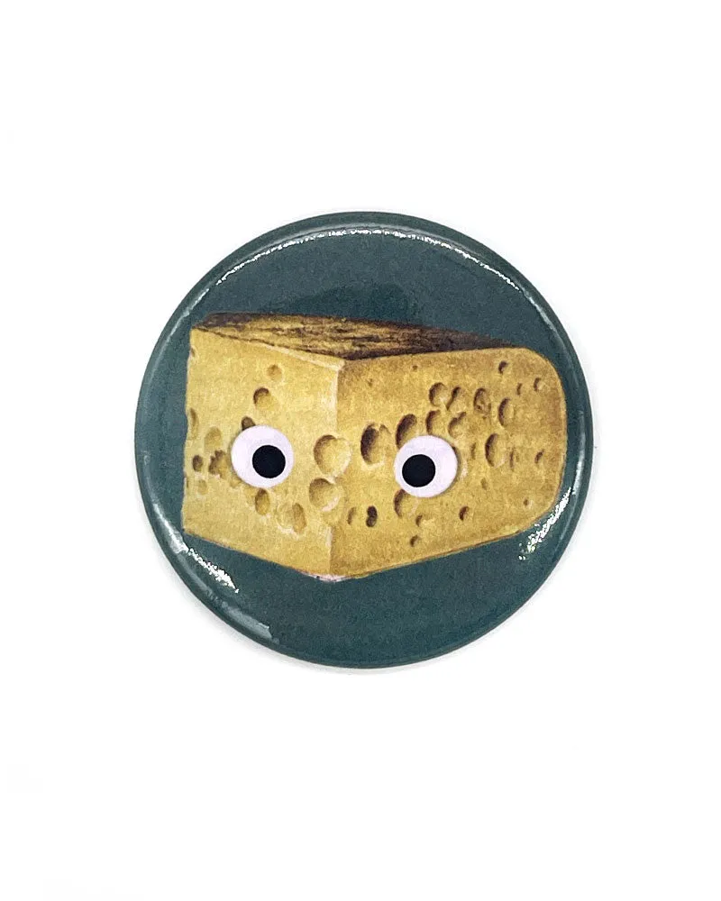 Googly Eyes Cheese Large Refrigerator Magnet