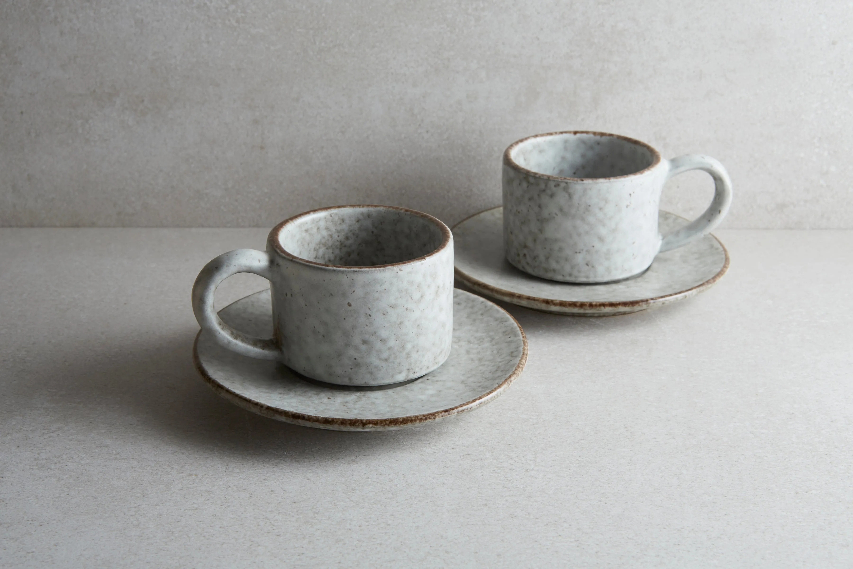 Grey Espresso Cup w Saucer