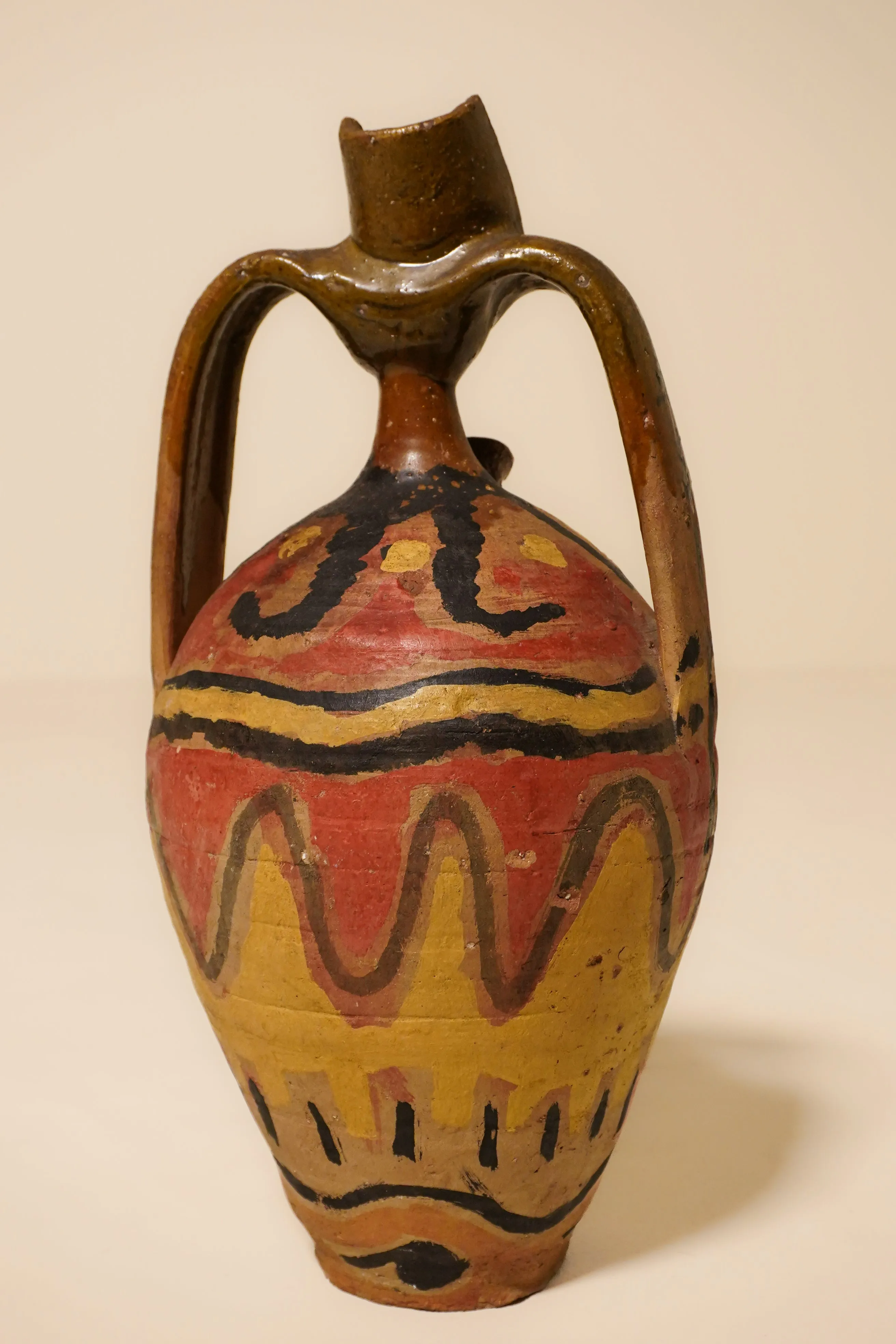 Hand Painted African Terracotta Jar