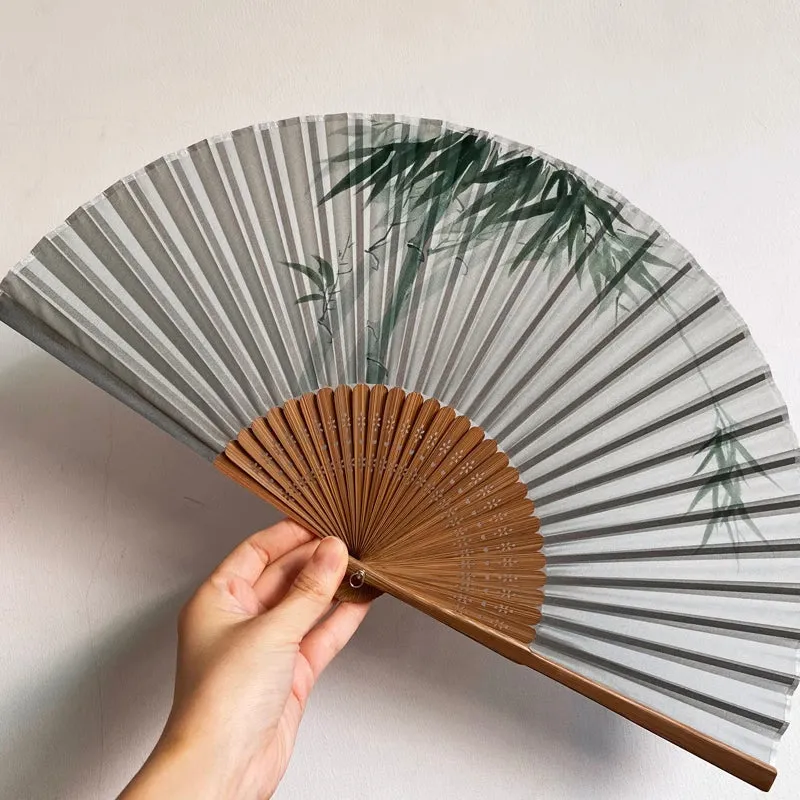 Hand Painted Bamboo Handheld Fan