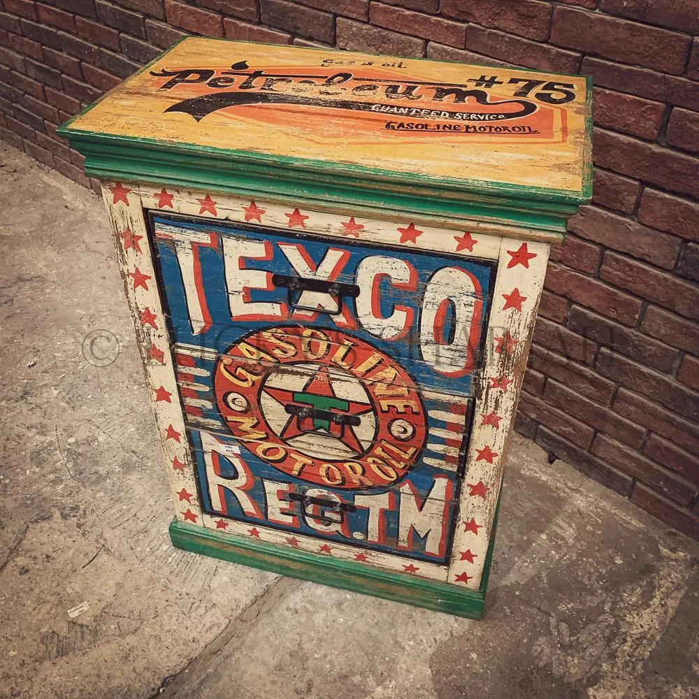 Handpainted Retro Industrial Drawchest