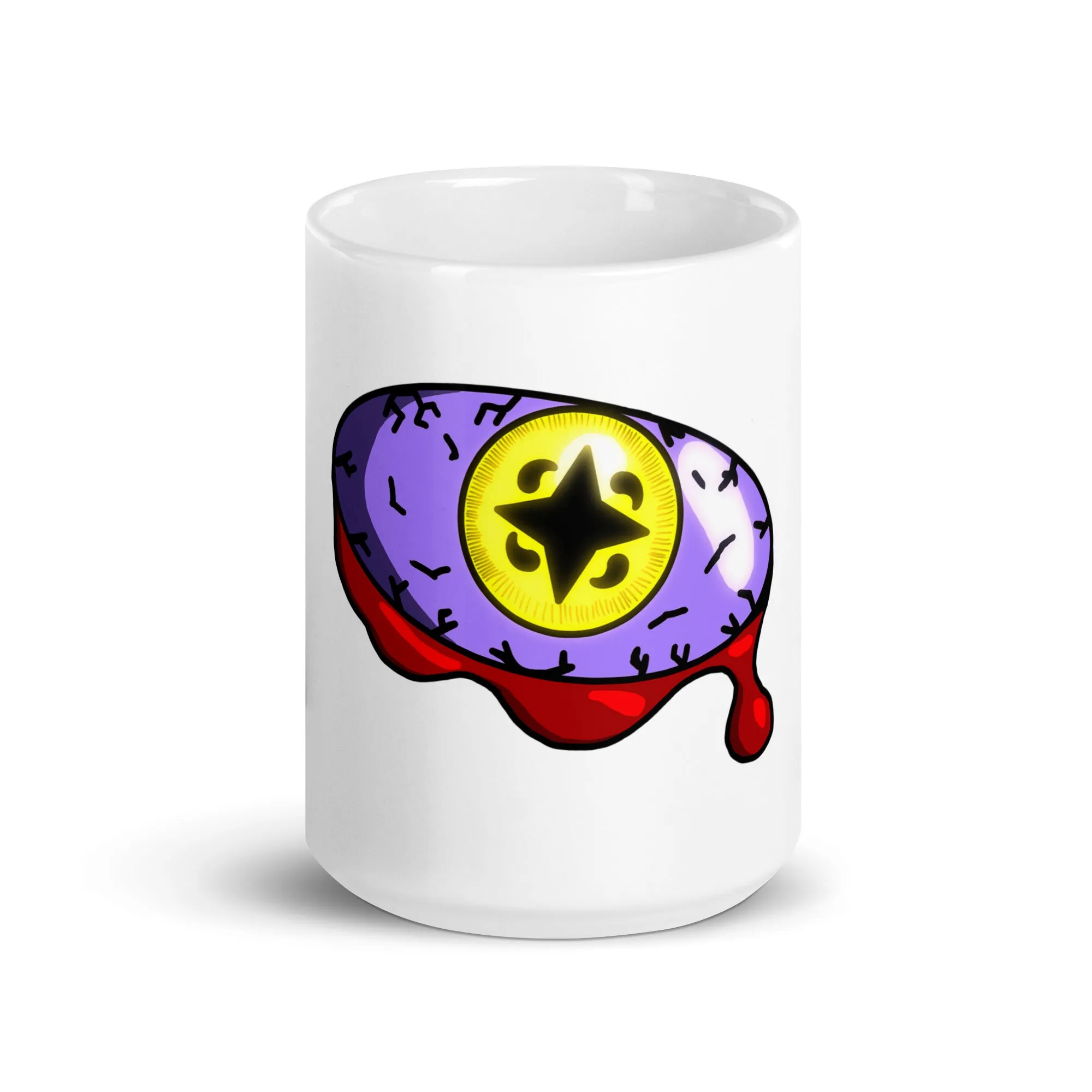 Indy’s Design Starshine Eye White glossy mug